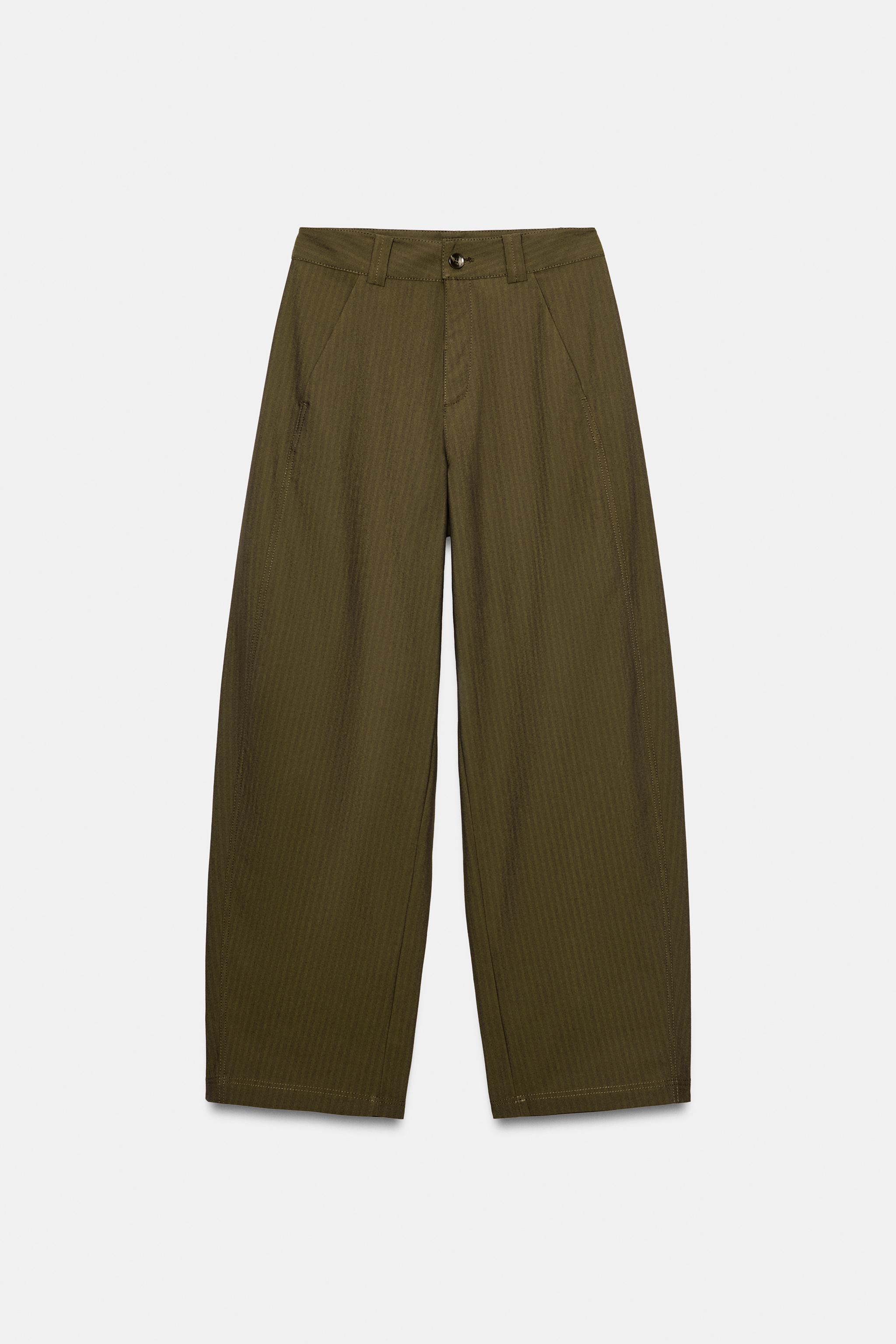 PANTALON BARREL À RAYURES